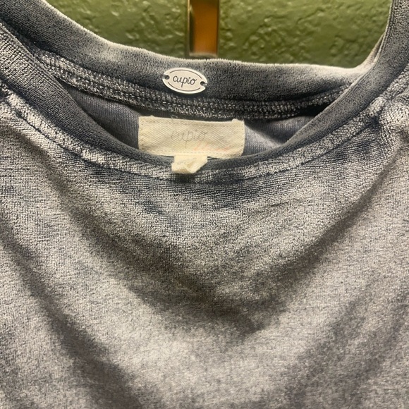 Cupio Heather Gray Knit Top - Picture 4 of 8